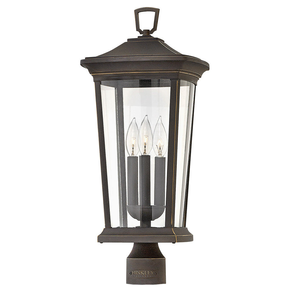 Hinkley Bromley Outdoor Post Mount Lantern Medium Post Mount Lantern Oil Rubbed Bronze 2361OZ-LV