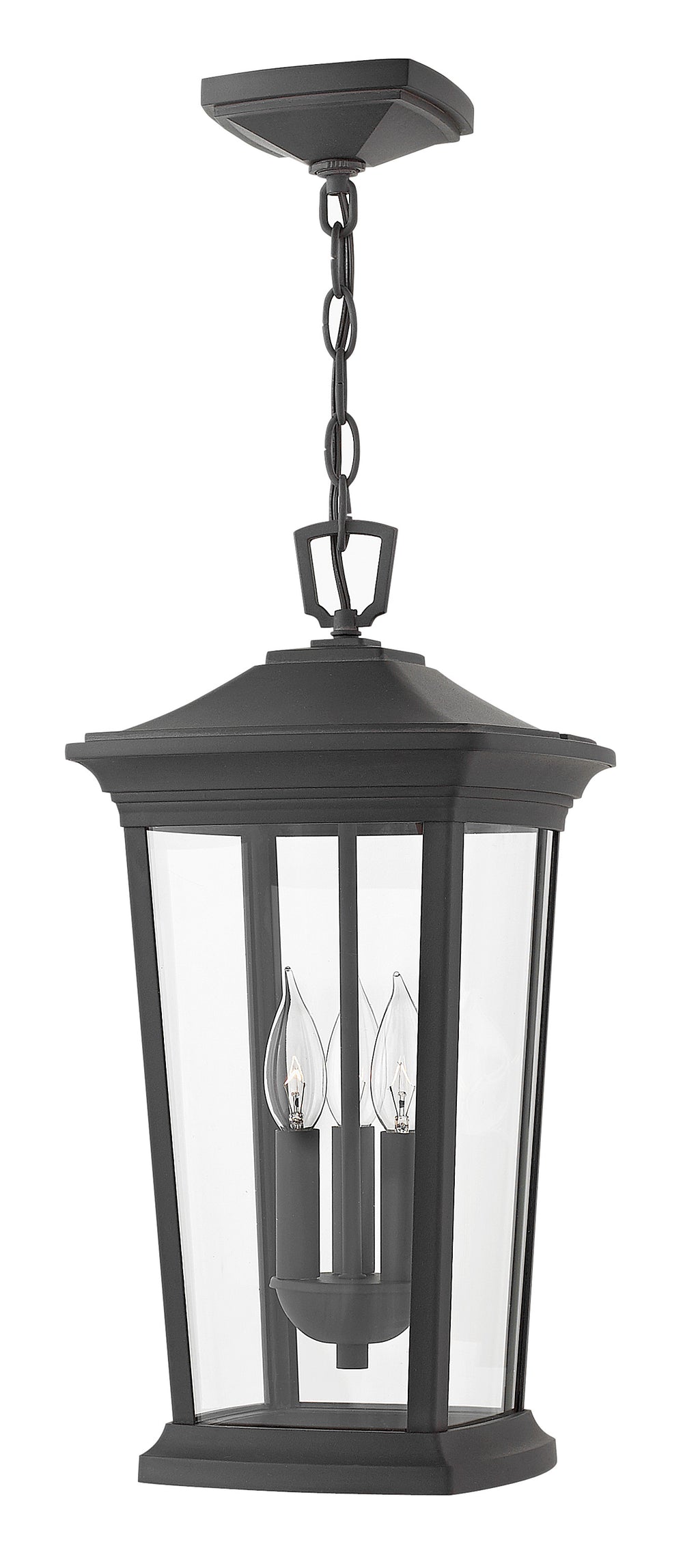 Hinkley Bromley Outdoor Hanging Light Medium Hanging Lantern Museum Black 2362MB-LL