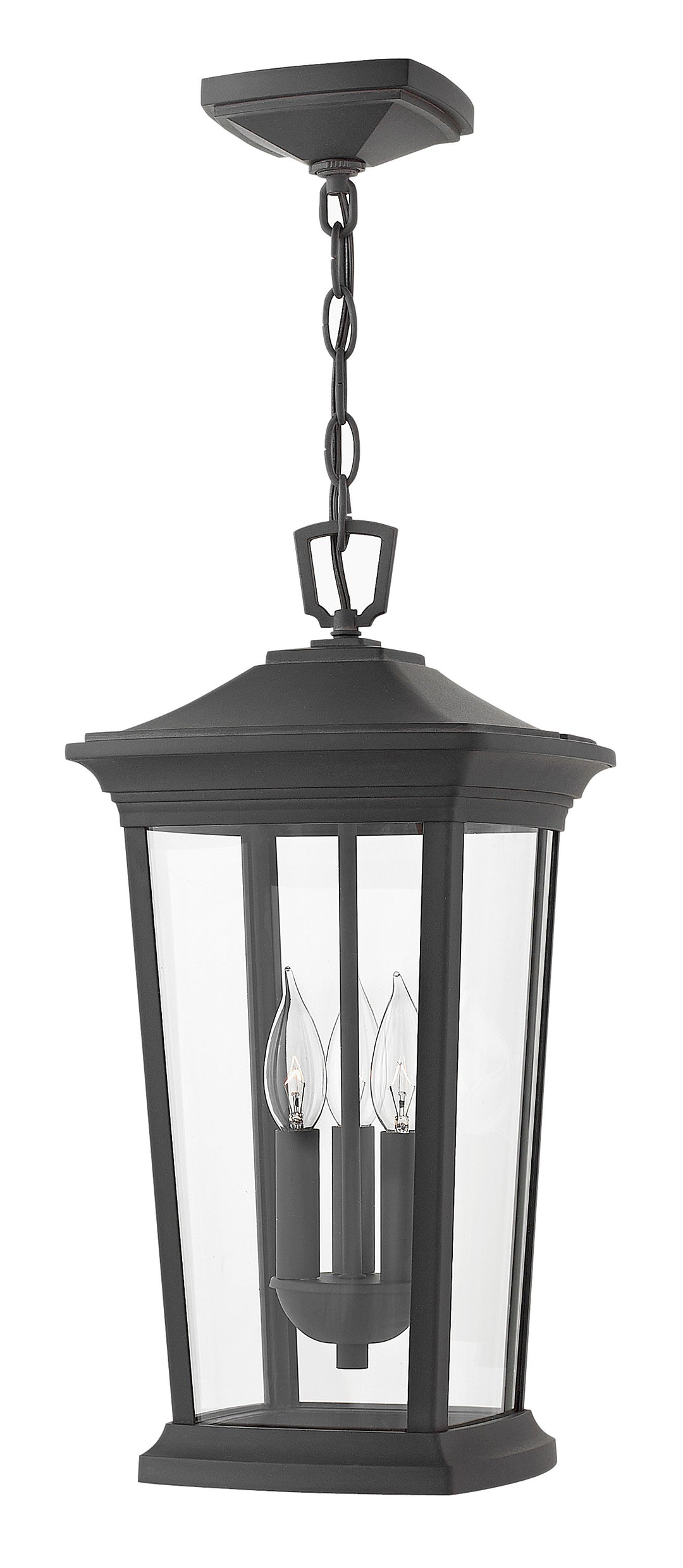 Hinkley Bromley Outdoor Hanging Light Medium Hanging Lantern Museum Black 2362MB-LL
