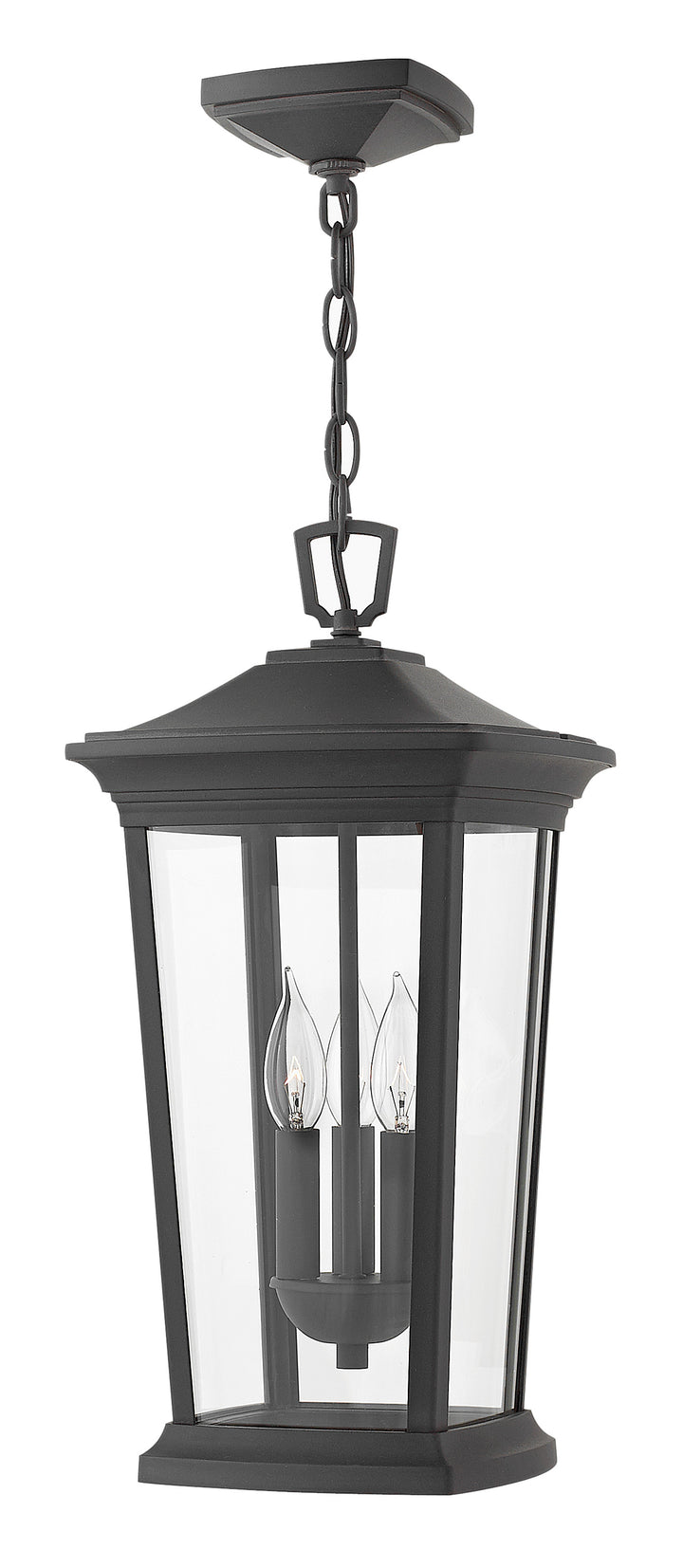 Hinkley Bromley Outdoor Hanging Light Medium Hanging Lantern Museum Black 2362MB