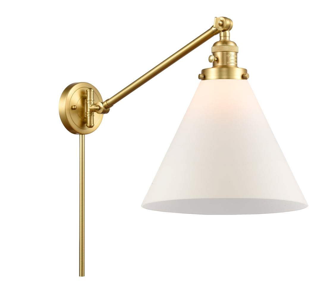 Innovations Lighting Cone 12" Swing Arm - Satin Gold