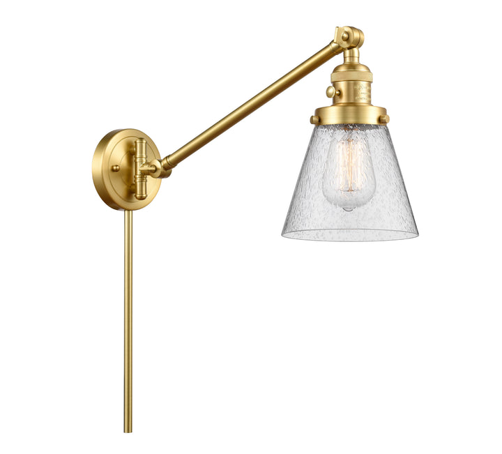 Innovations Lighting Cone 6" Swing Arm - Satin Gold