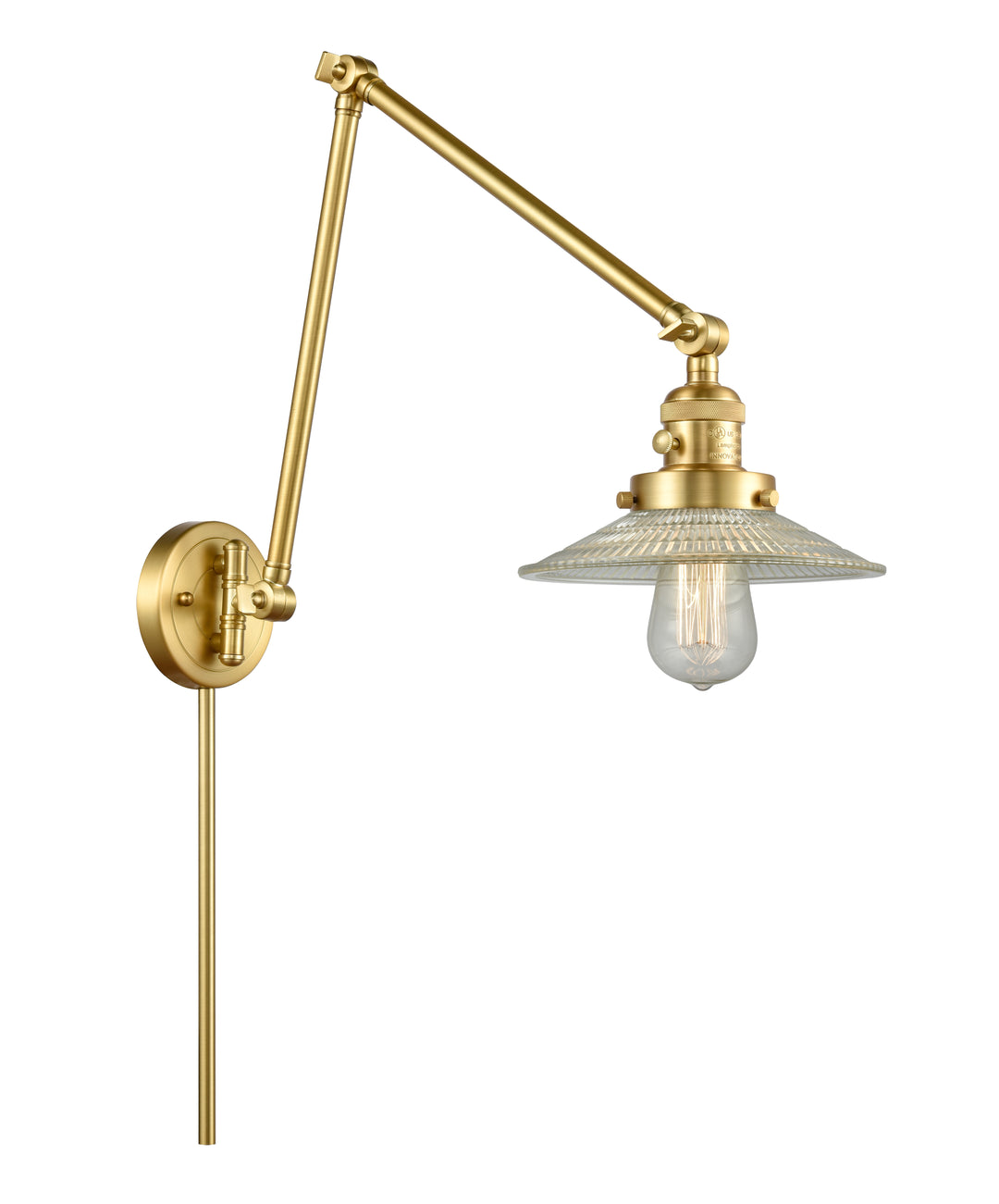 Innovations Lighting Halophane Swing Arm - Satin Gold