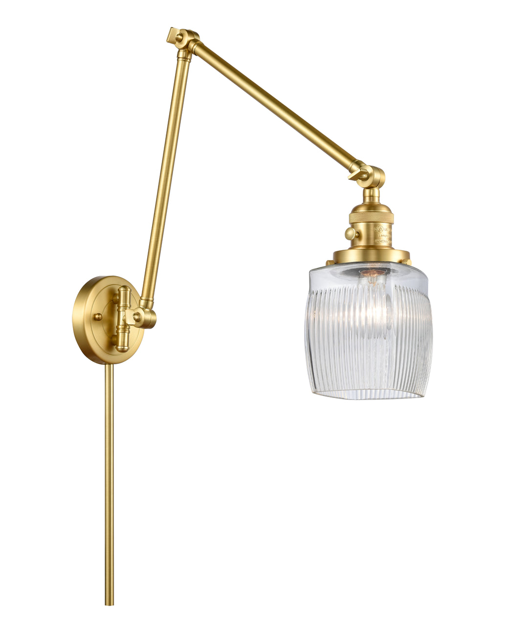 Innovations Lighting Colton Swing Arm - Satin Gold