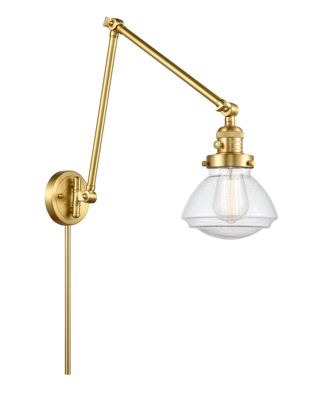 Innovations Lighting Olean Swing Arm - Satin Gold