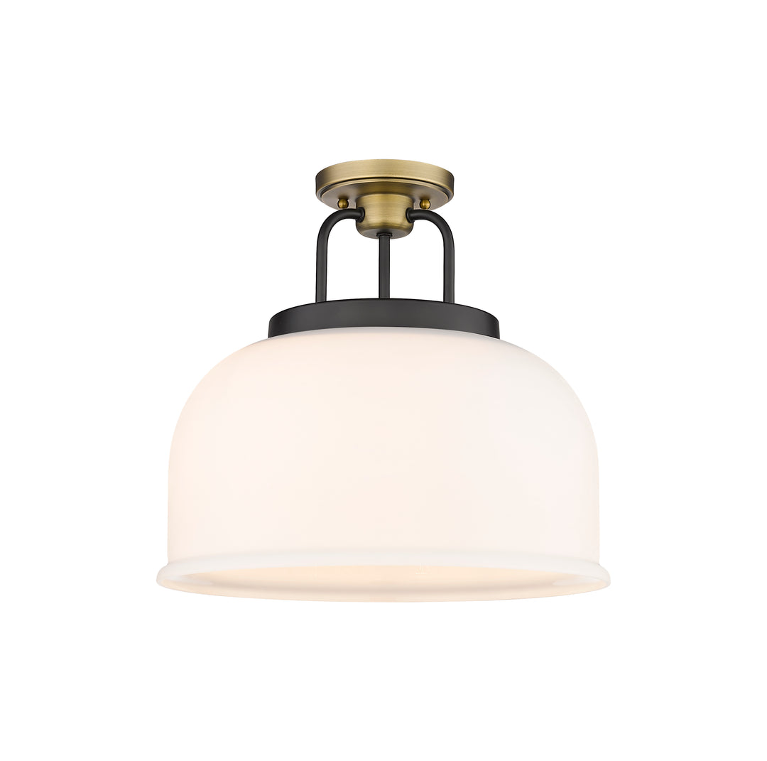 Innovations Lighting Kahana 15" Flush Mount - Black Brushed Brass
