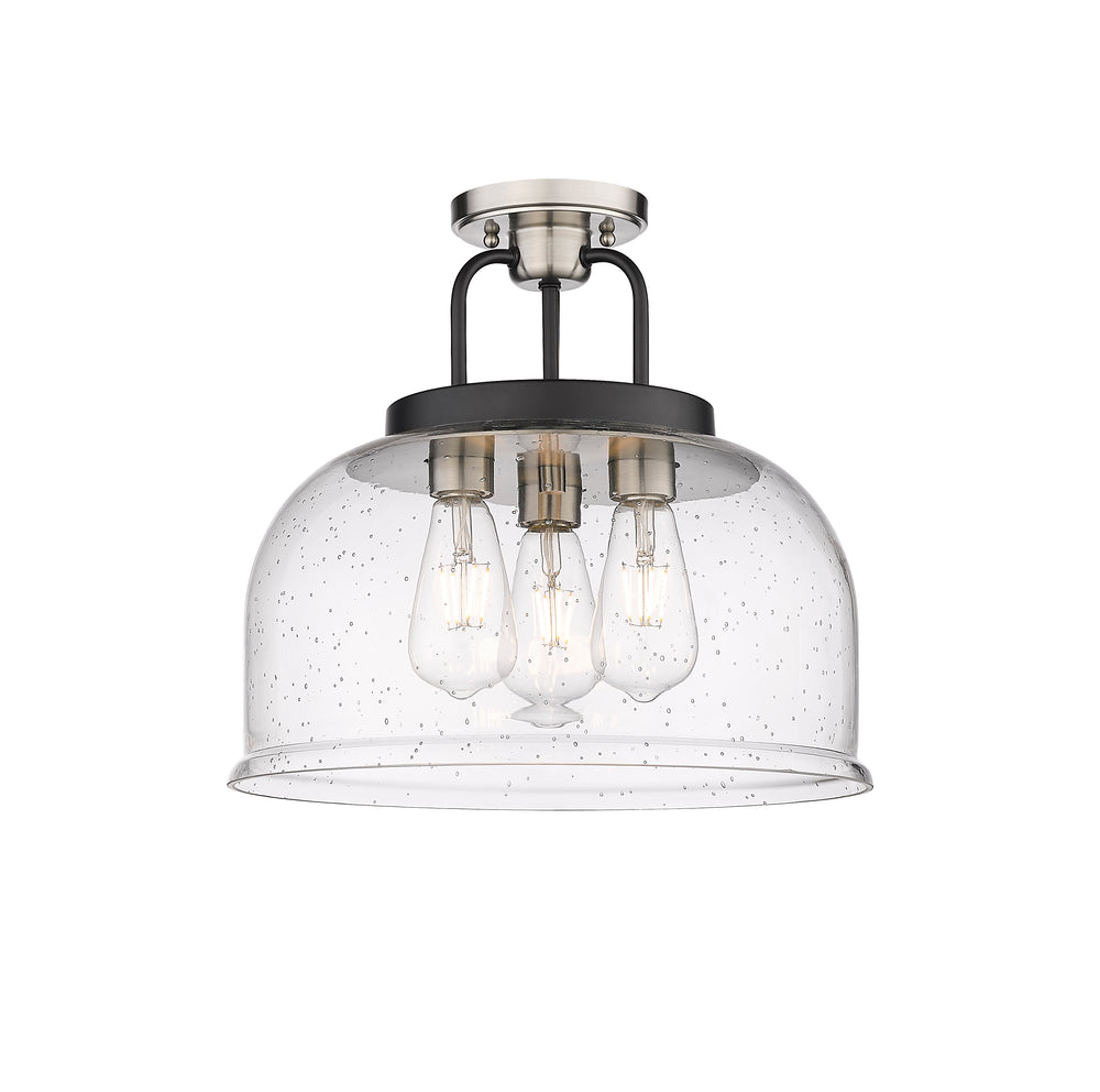 Innovations Lighting Kahana 15" Flush Mount - Black Satin Nickel