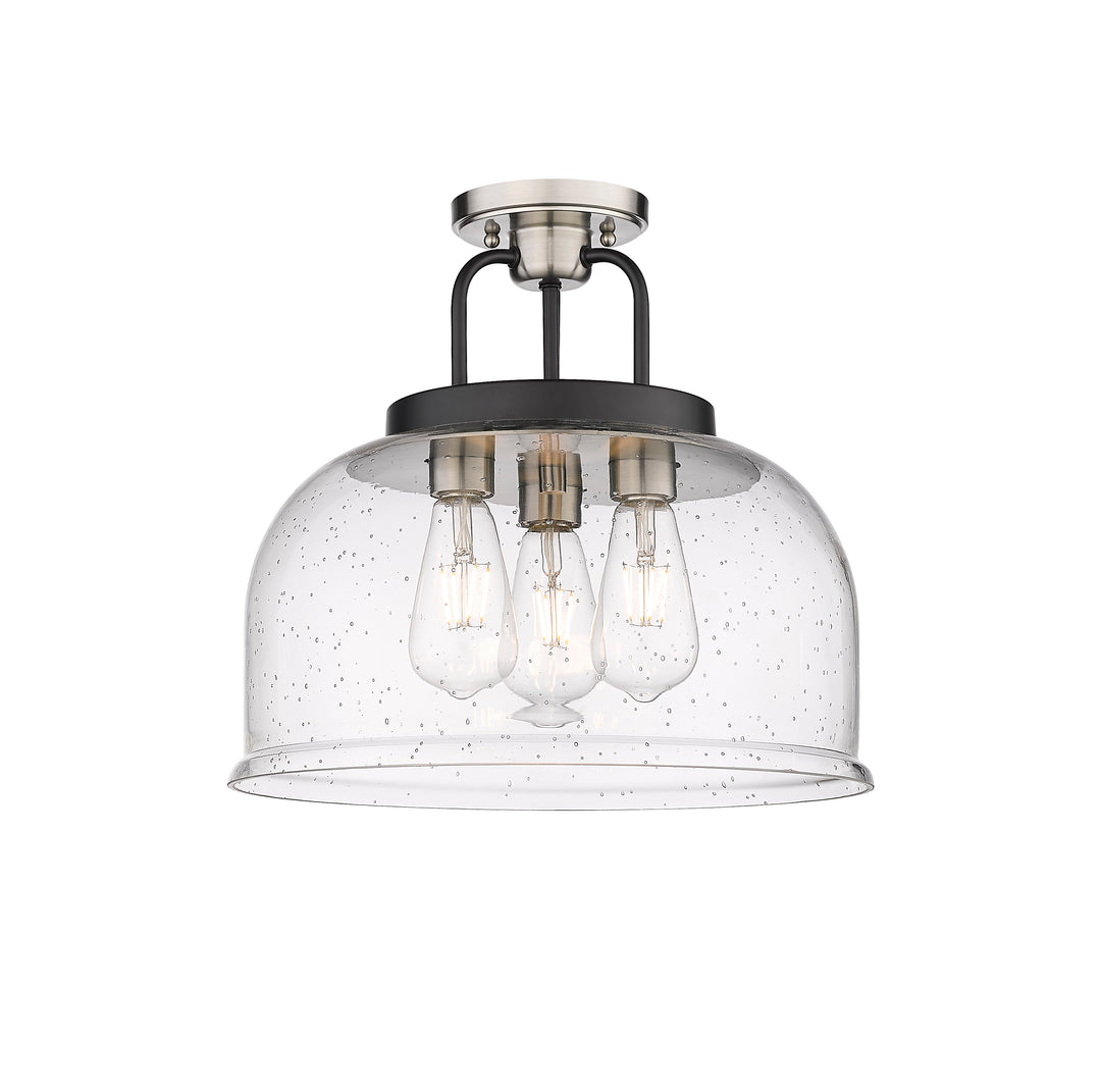 Innovations Lighting Kahana 15" Flush Mount - Black Satin Nickel