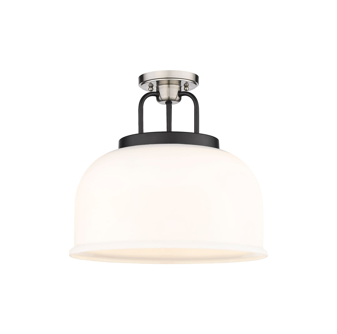 Innovations Lighting Kahana 15" Flush Mount - Black Satin Nickel