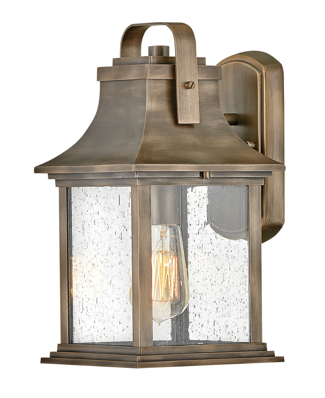 Hinkley Grant Outdoor Wall Light Small Wall Mount Lantern Burnished Bronze 2390BU