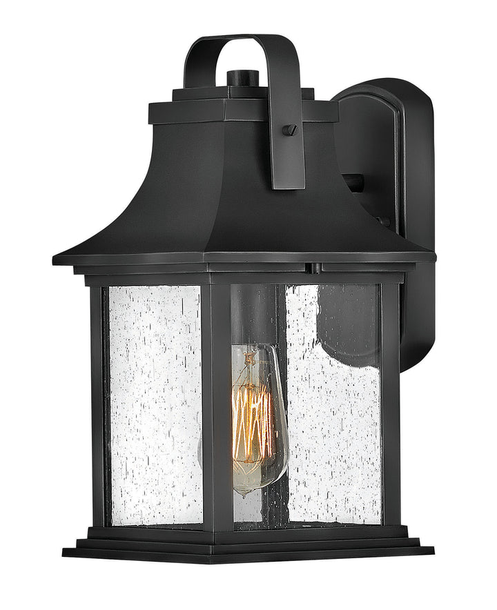 Hinkley Grant Outdoor Wall Light Small Wall Mount Lantern Textured Black 2390TK