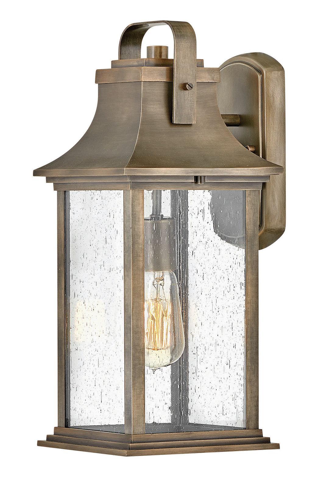 Hinkley Grant Outdoor Wall Light Medium Wall Mount Lantern Burnished Bronze 2394BU