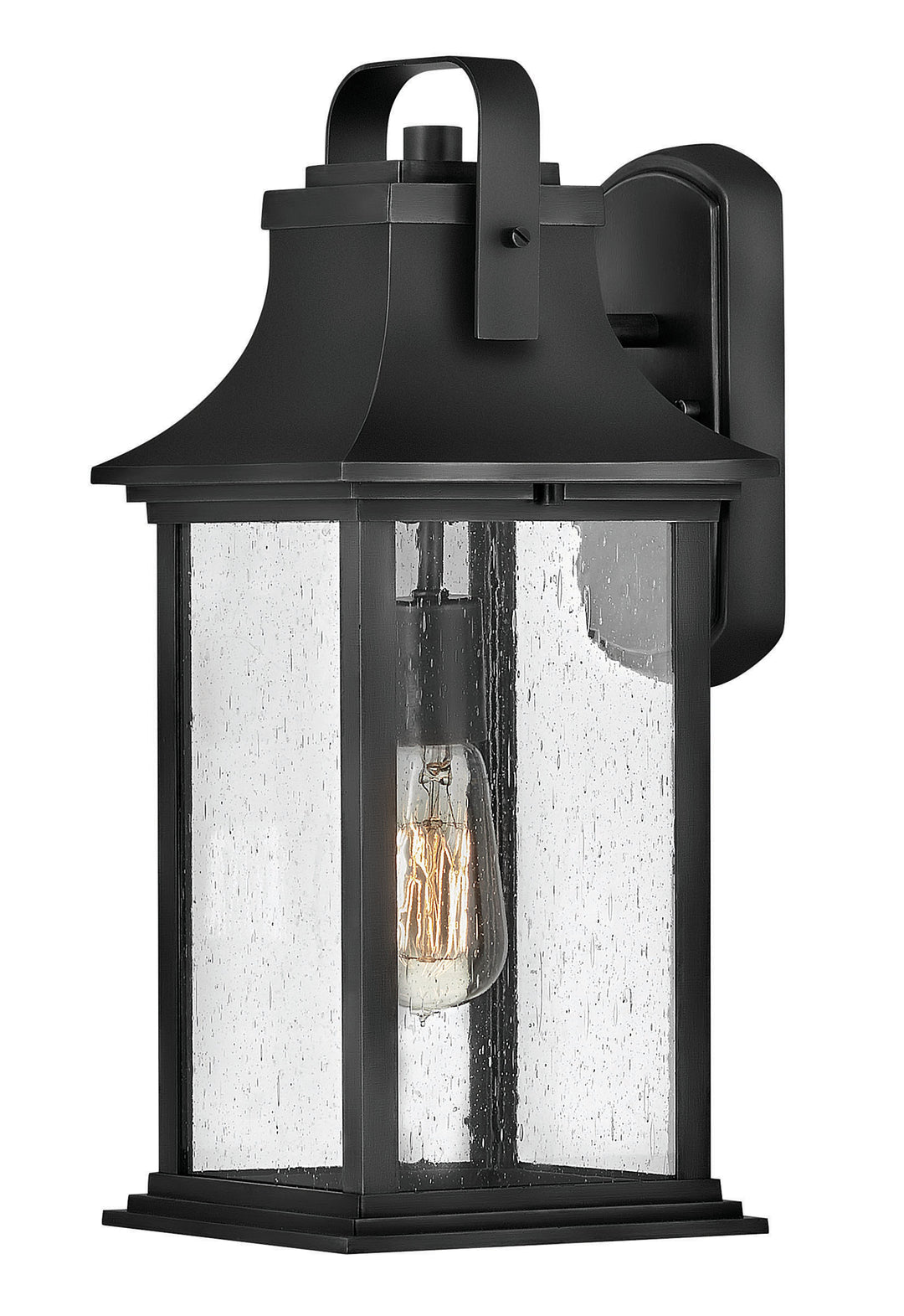 Hinkley Grant Outdoor Wall Light Medium Wall Mount Lantern Textured Black 2394TK