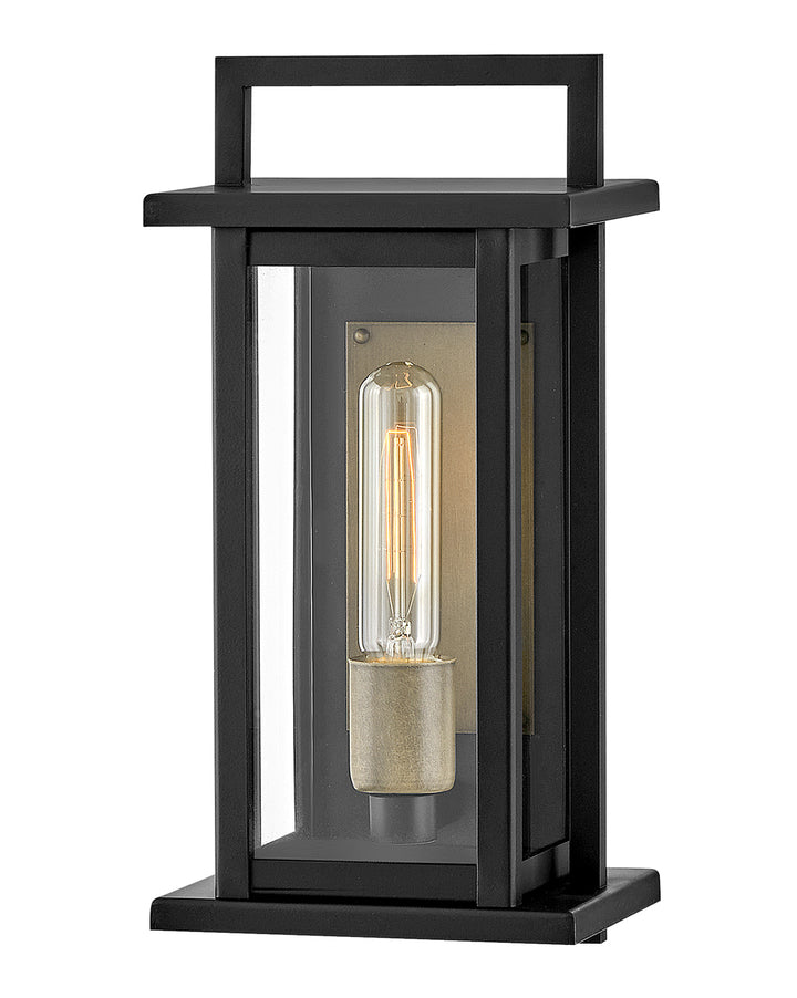 Hinkley Langston Outdoor Wall Light Small Wall Mount Lantern Black 24020BK