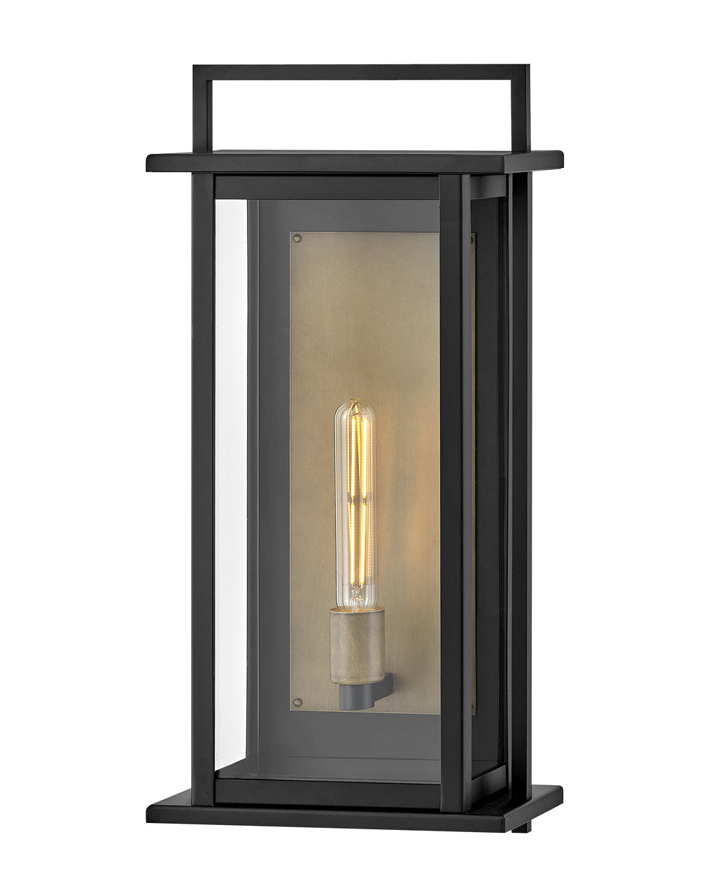 Hinkley Langston Outdoor Wall Light Large Wall Mount Lantern Black 24025BK