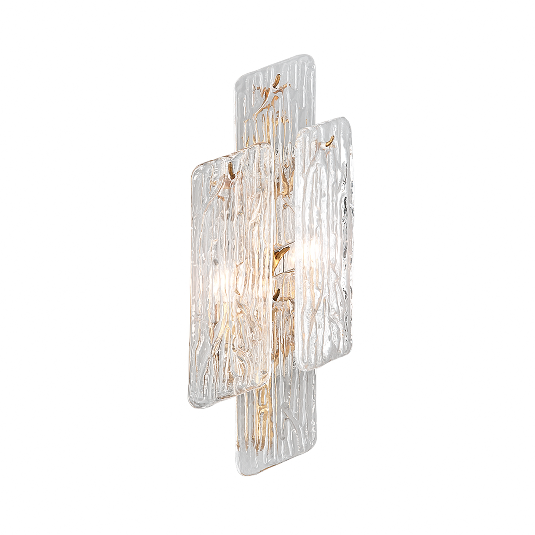 Corbett Lighting Piemonte Wall Sconce Wall Sconces Corbett Gold Leaf 9x20 