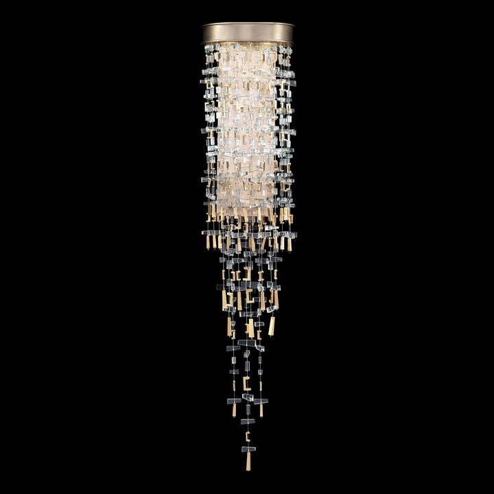 Fine Art Handcrafted Lighting Capri 48"H Sconce in Standard Soft Gold Leaf (952150-1)