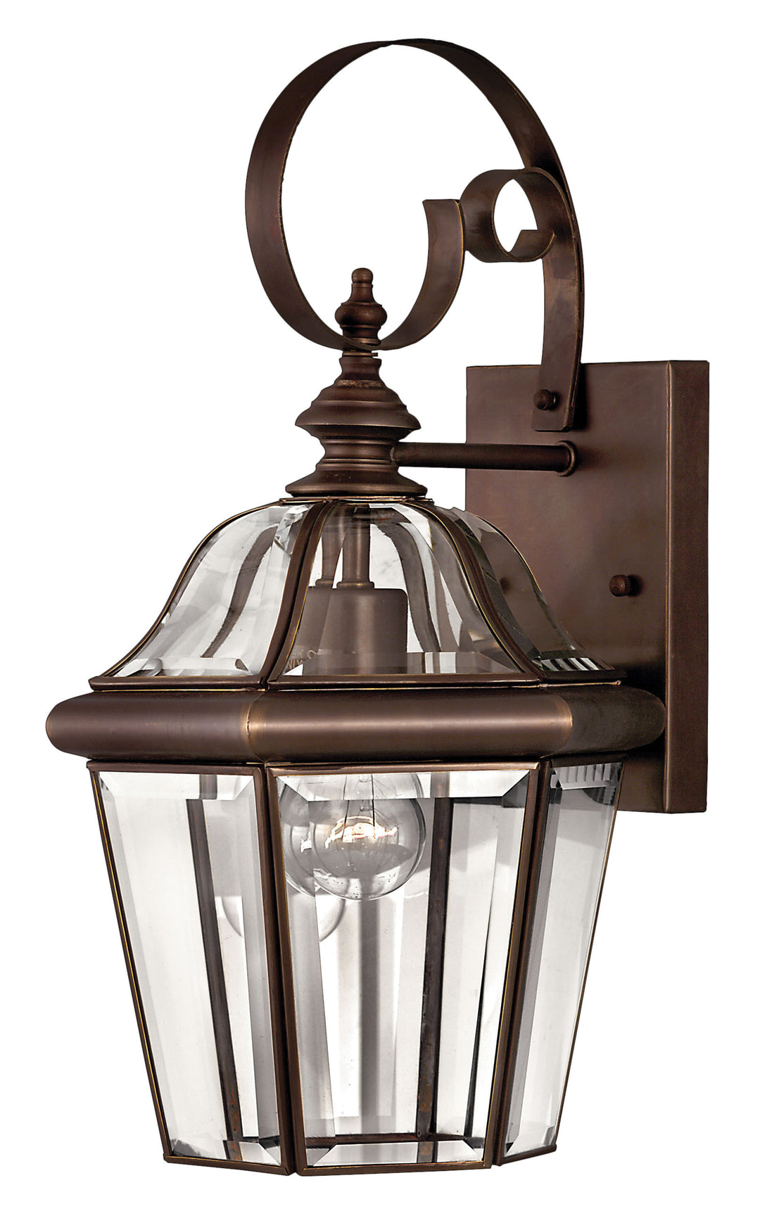 Hinkley Augusta Outdoor Wall Light Medium Wall Mount Lantern Copper Bronze 2450CB
