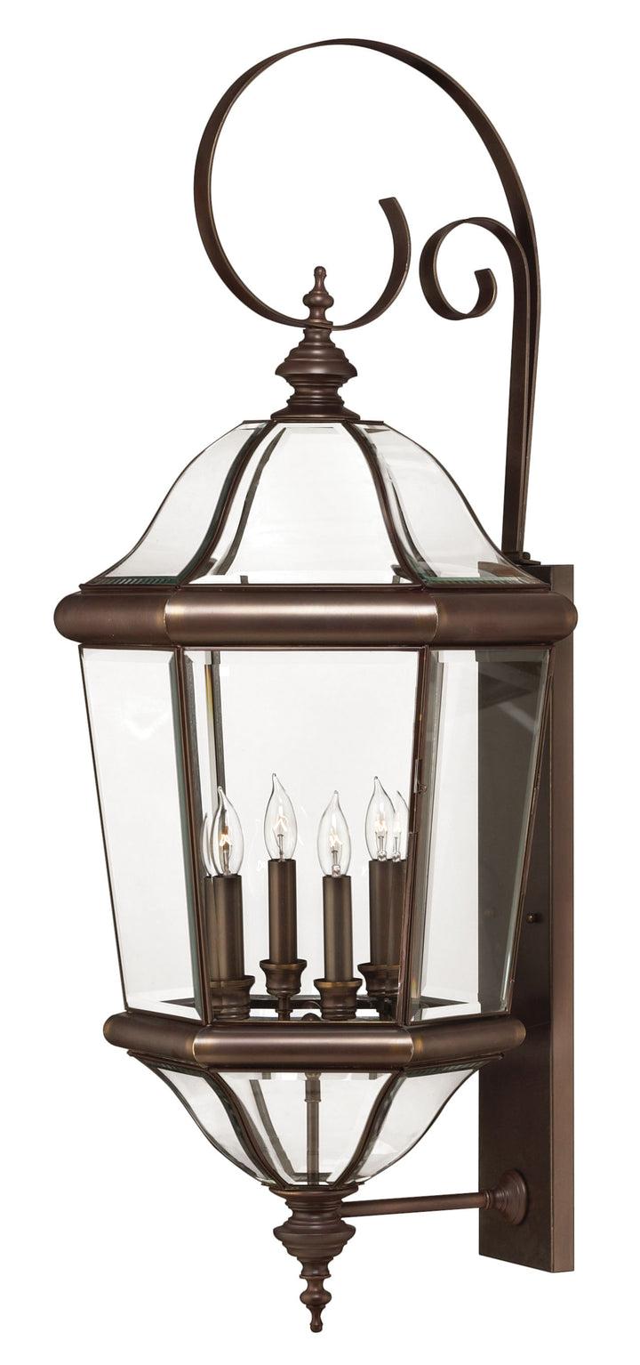 Hinkley Augusta Outdoor Wall Light Extra Large Wall Mount Lantern Copper Bronze 2456CB
