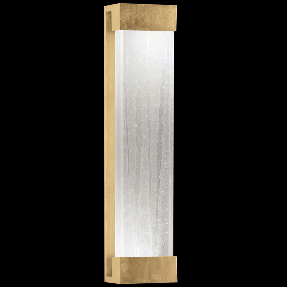 Fine Art Handcrafted Lighting Crystal Bakehouse 30" Sconce in Indoor Standard Gold Leaf (811150-43ST)