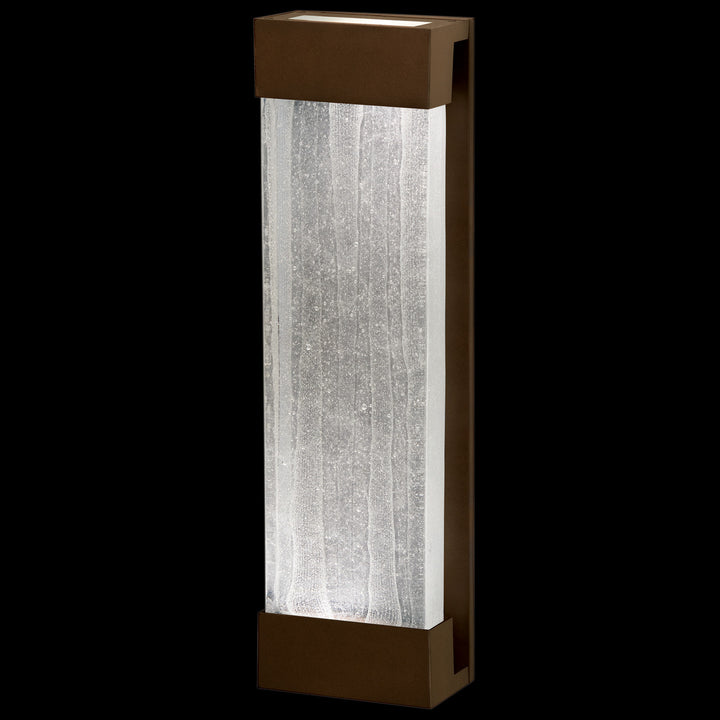 Fine Art Handcrafted Lighting Crystal Bakehouse 24" Sconce in Indoor/Outdoor Bronze (811050-13ST)