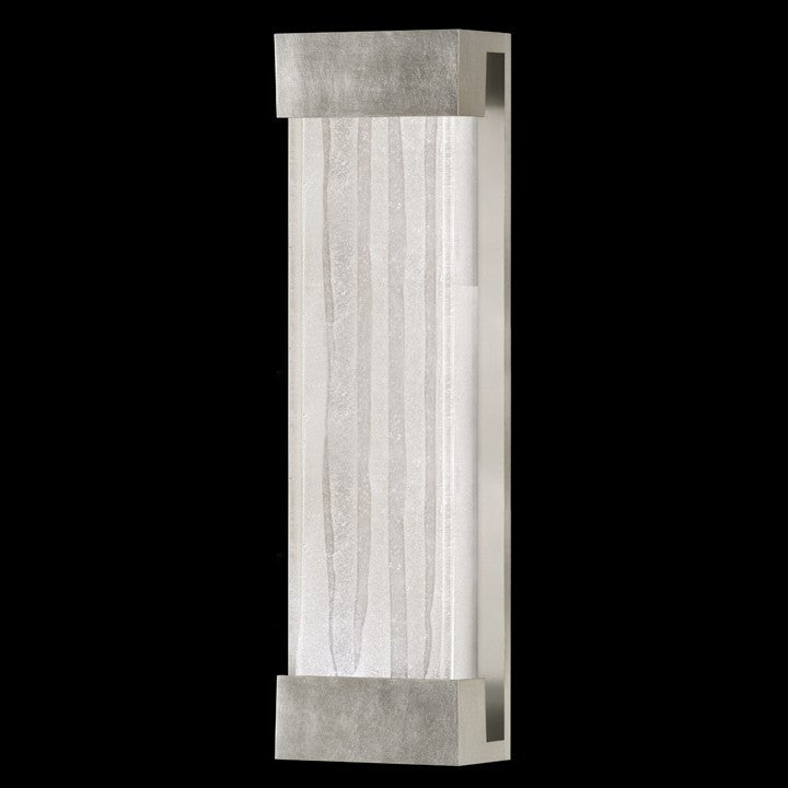 Fine Art Handcrafted Lighting Crystal Bakehouse 24" Sconce in Indoor Standard Silver Leaf (811050-33ST)