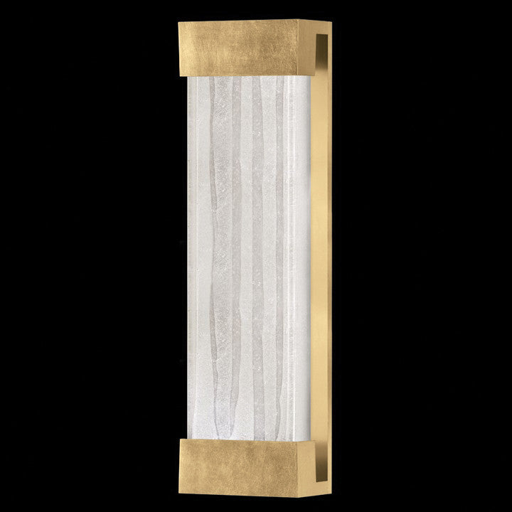 Fine Art Handcrafted Lighting Crystal Bakehouse 24" Sconce in Indoor Standard Gold Leaf (811050-43ST)