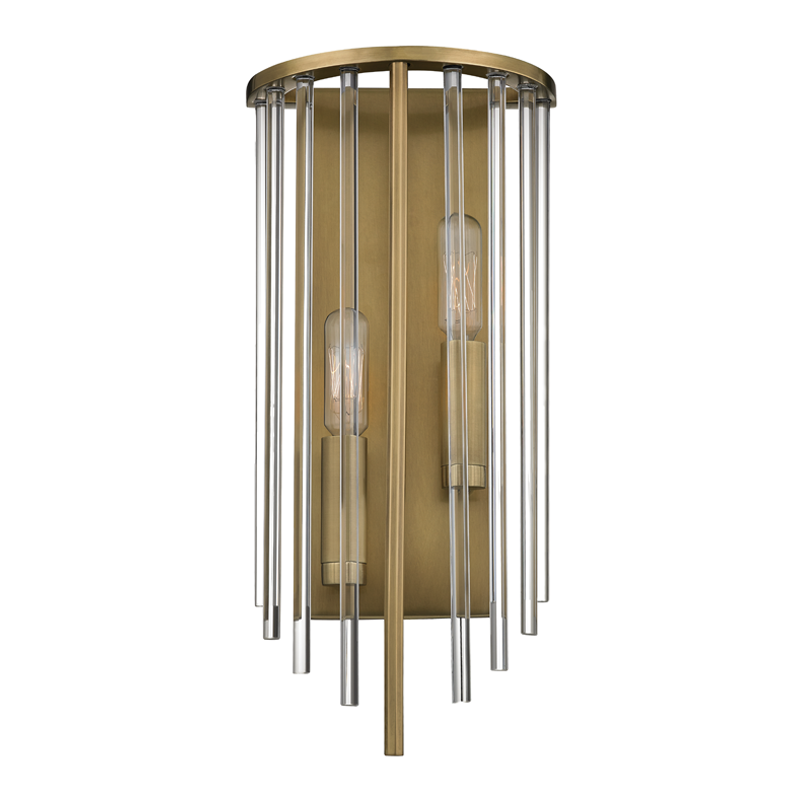 Hudson Valley Lighting Lewis Wall Sconce Wall Sconces Hudson Valley Lighting Aged Brass  