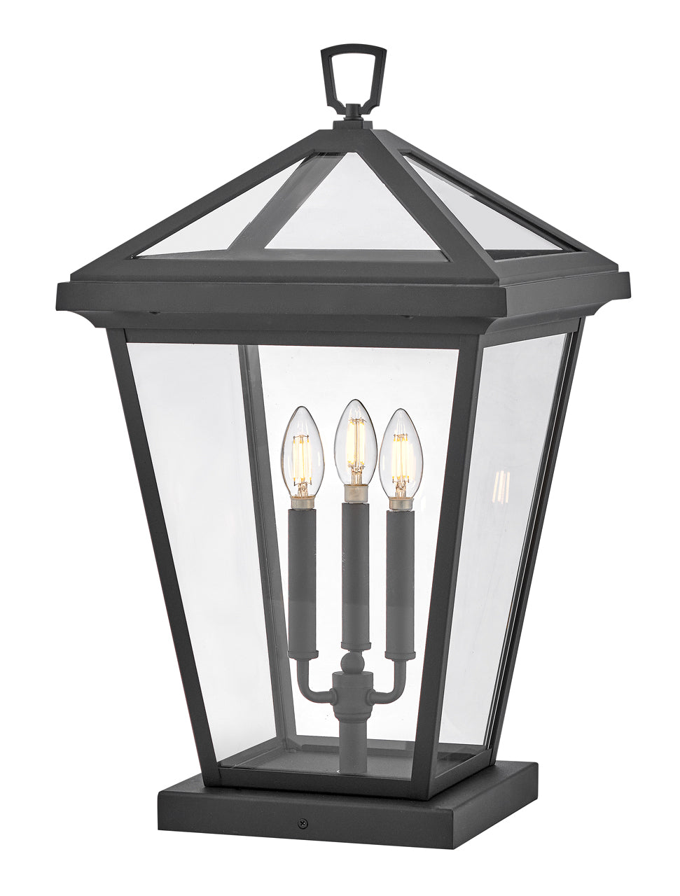 Hinkley Alford Place Outdoor Pier Mount Lantern Grande Pier Mount Lantern Museum Black 2557MB