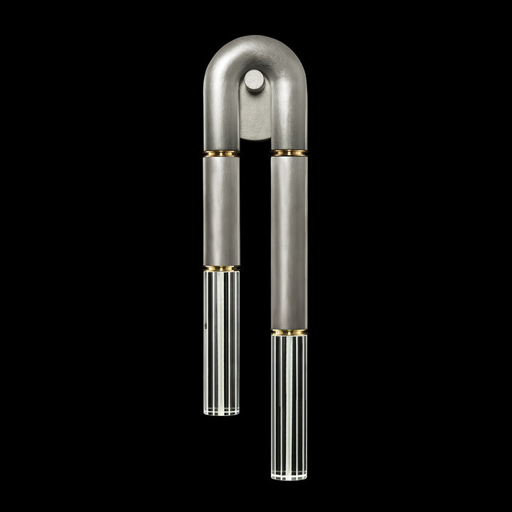 Fine Art Handcrafted Lighting Antonia 28"H RSF Sconce in Standard Silver Leaf, Brass, No Parchment/Same as Finish (922750-410ST)