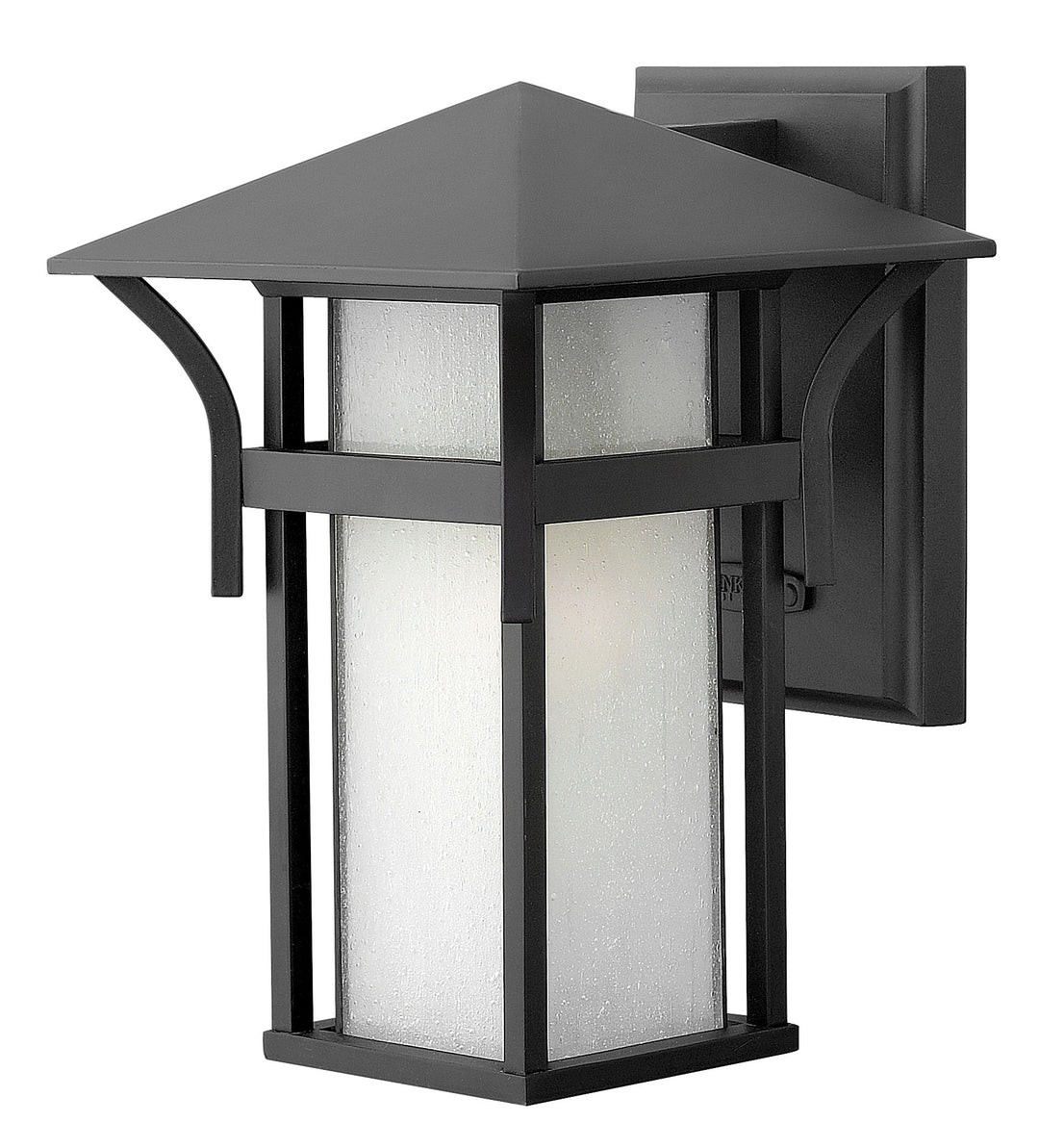 Hinkley Harbor Outdoor Wall Light Small Wall Mount Lantern Satin Black 2570SK