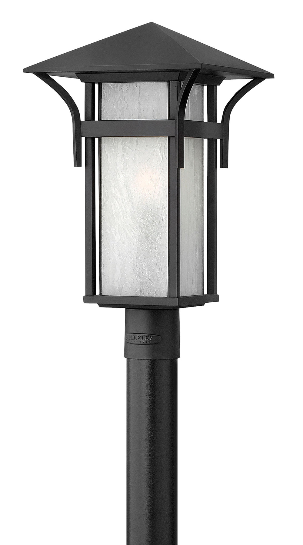 Hinkley Harbor Outdoor Post Mount Lantern Medium Post Mount Lantern Satin Black 2571SK