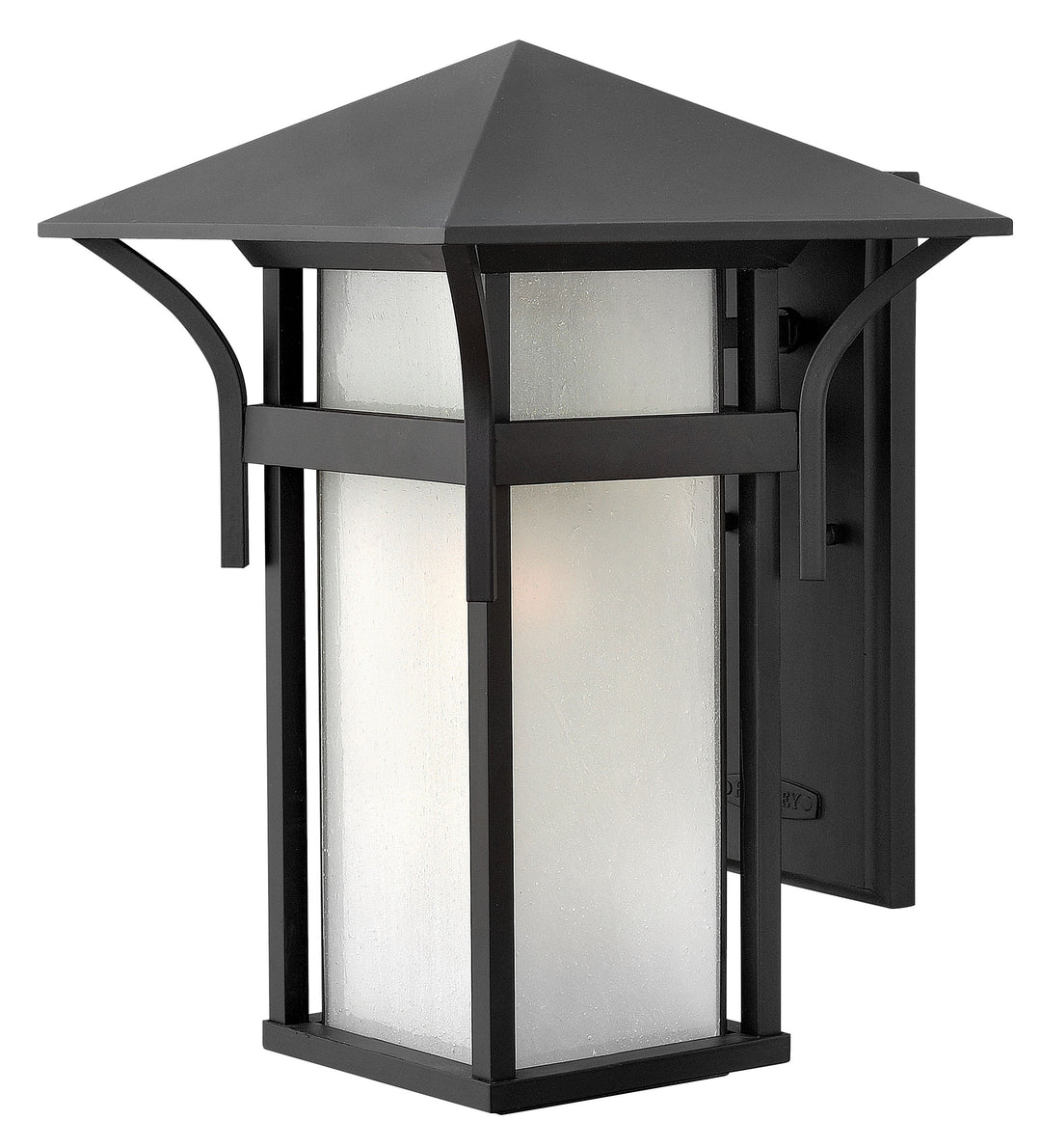 Hinkley Harbor Outdoor Wall Light Large Wall Mount Lantern Satin Black 2575SK