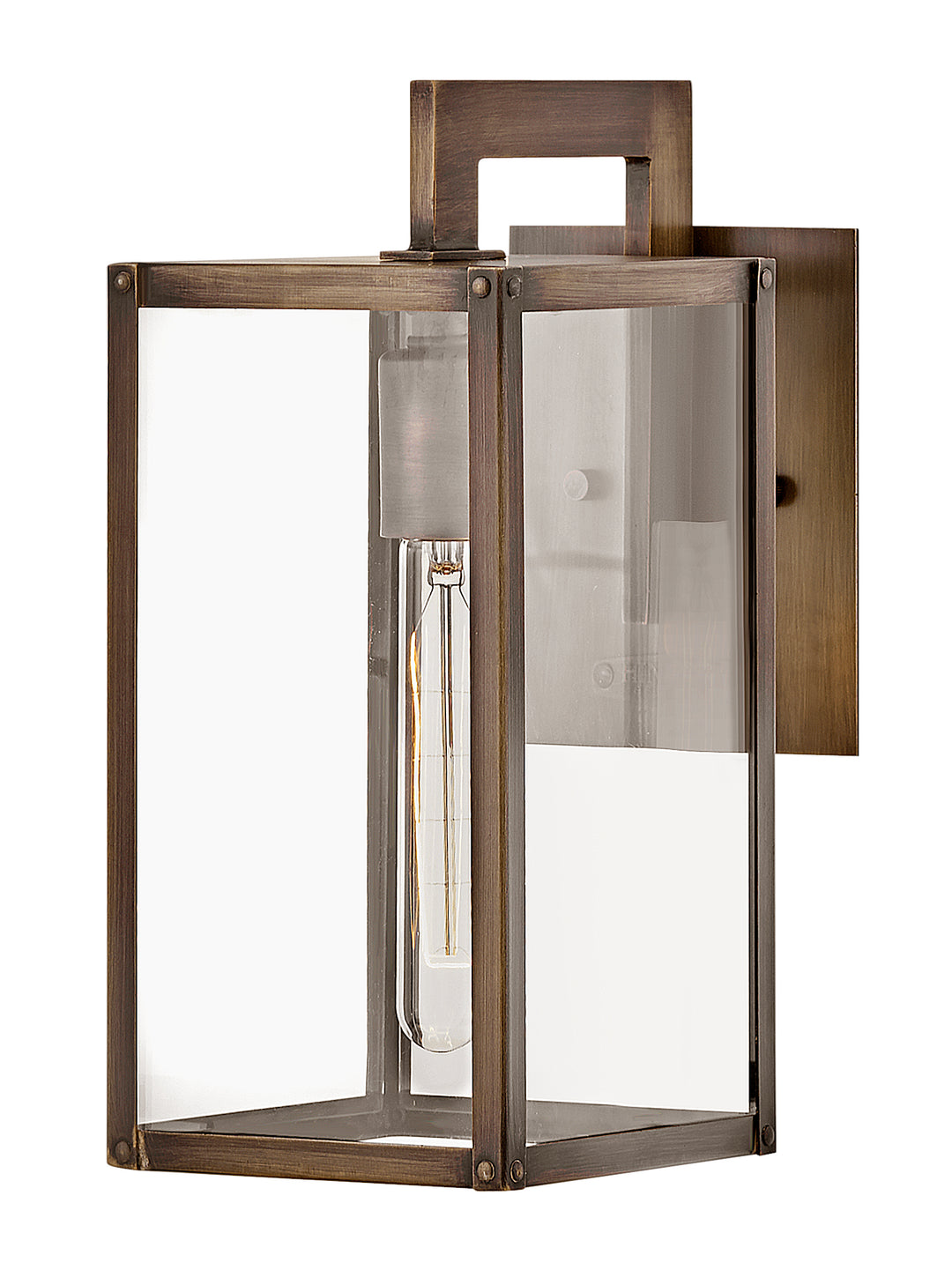 Hinkley Max Outdoor Wall Light Small Wall Mount Lantern Burnished Bronze 2590BU