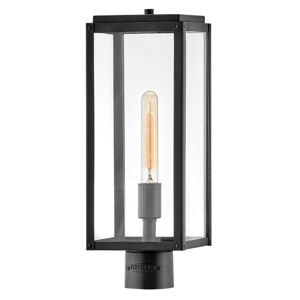 Hinkley Max Outdoor Post Mount Lantern Medium Post Mount Lantern Black 2591BK-LL