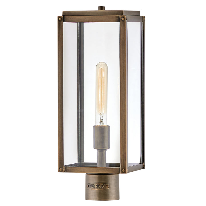 Hinkley Max Outdoor Post Mount Lantern Medium Post Mount Lantern Burnished Bronze 2591BU-LL