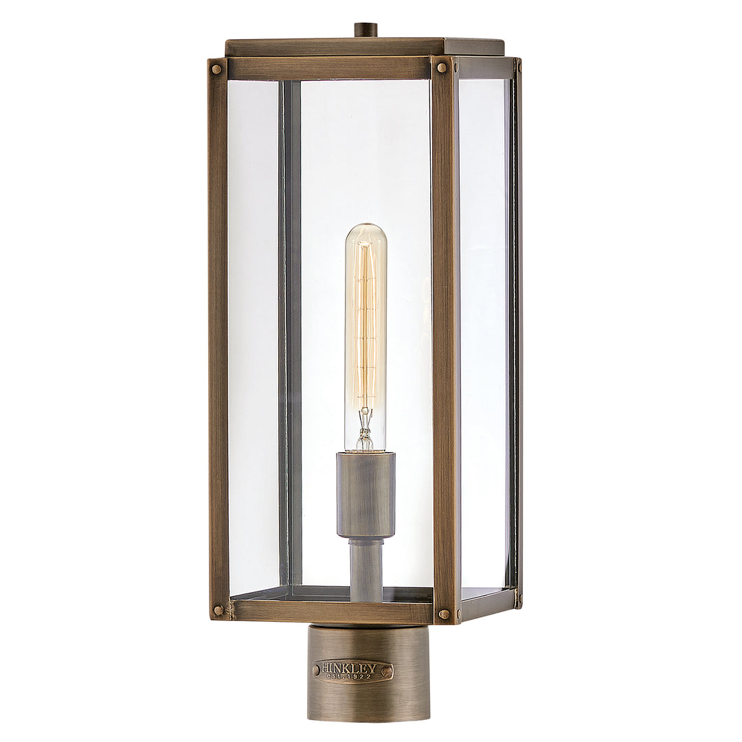 Hinkley Max Outdoor Post Mount Lantern Medium Post Mount Lantern Burnished Bronze 2591BU
