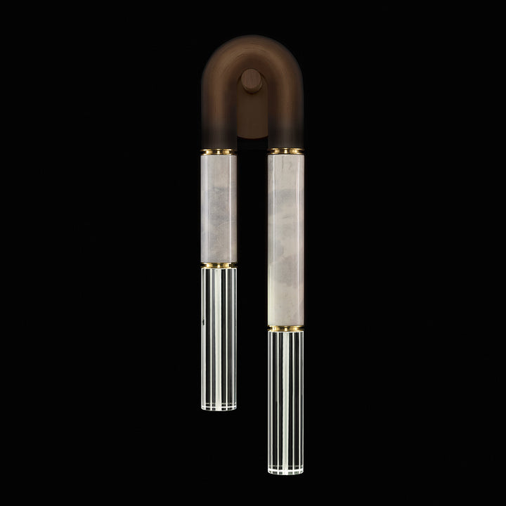 Fine Art Handcrafted Lighting Antonia 28"H RSF Sconce in Standard Bronze, Brass, Smoke (922750-212ST)