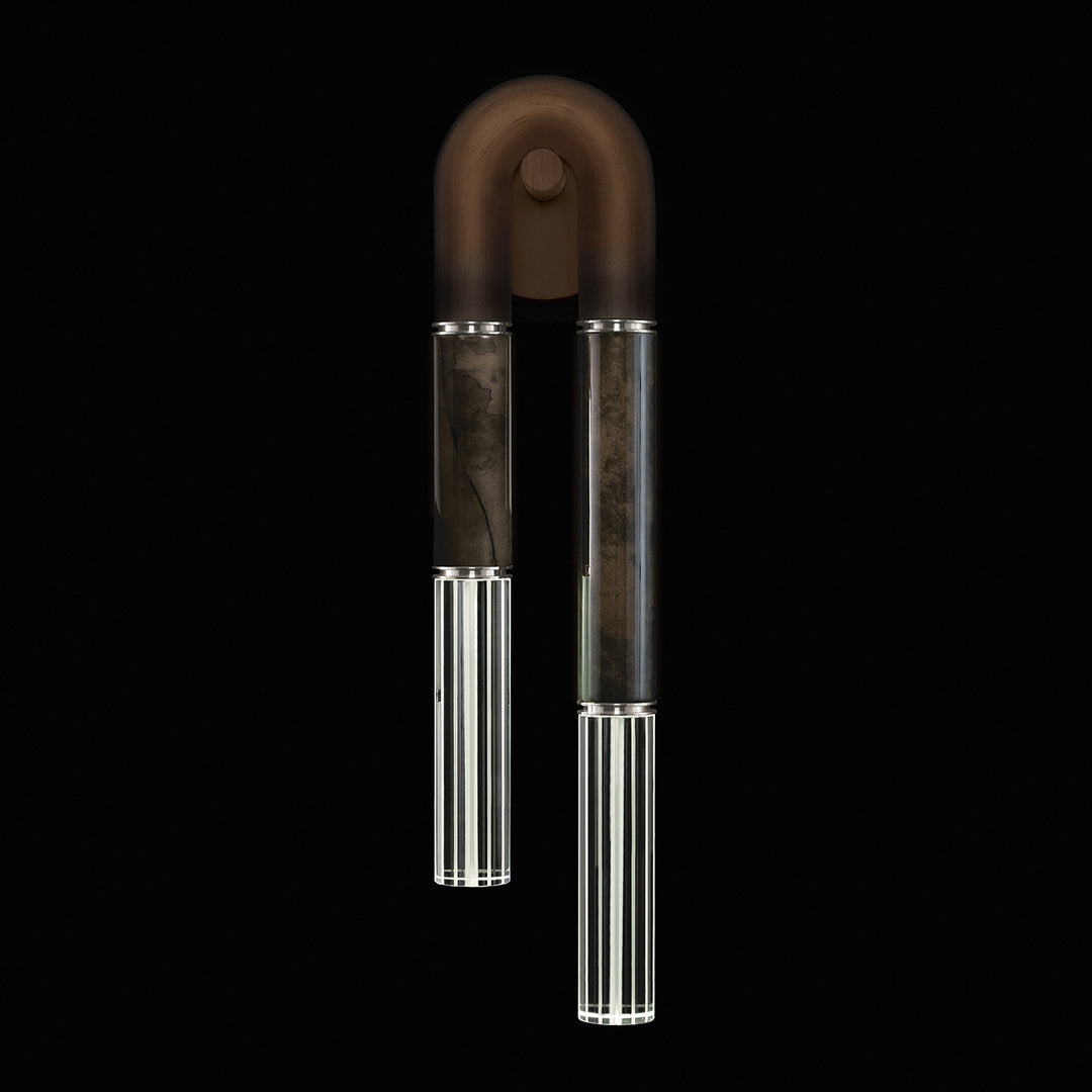 Fine Art Handcrafted Lighting Antonia 28"H RSF Sconce in Standard Bronze, Nickel, Charcoal (922750-221ST)