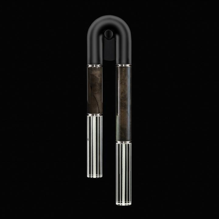 Fine Art Handcrafted Lighting Antonia 28"H RSF Sconce in Standard Black Iron, Nickel, Charcoal (922750-121ST)