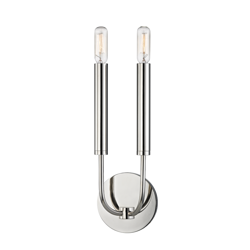 Hudson Valley Lighting Gideon Wall Sconce Wall Sconces Hudson Valley Lighting Polished Nickel  