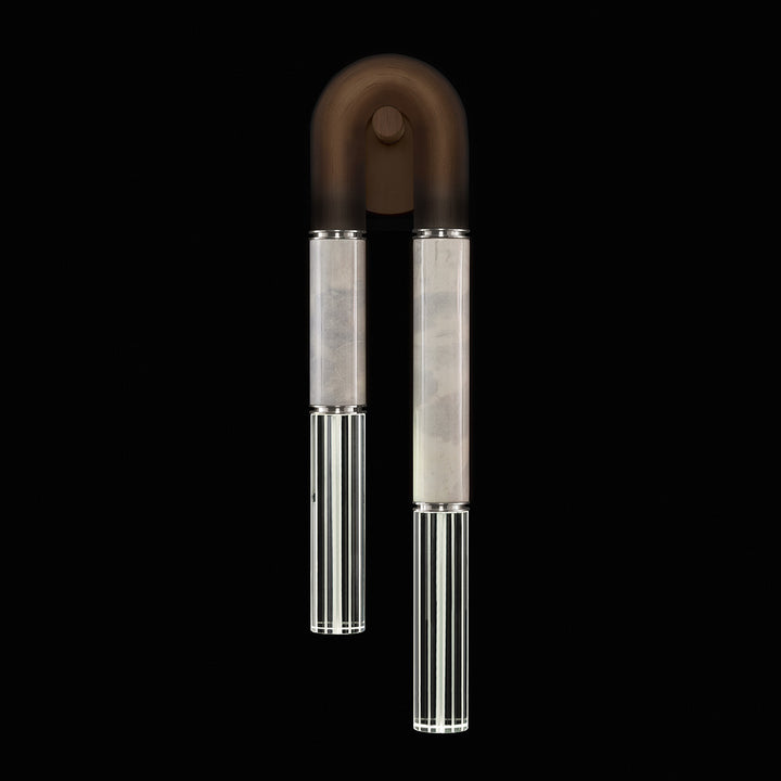 Fine Art Handcrafted Lighting Antonia 28"H RSF Sconce in Standard Bronze, Nickel, Smoke (922750-222ST)