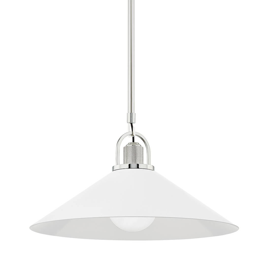 Hudson Valley Lighting Syosset Pendant Pendants Hudson Valley Lighting Polished Nickel/white  