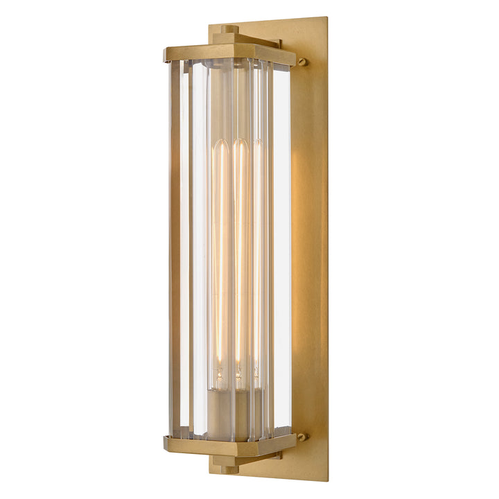 Hinkley Marcel Outdoor Wall Light Medium Wall Mount Lantern Heritage Brass 26594HB-LL