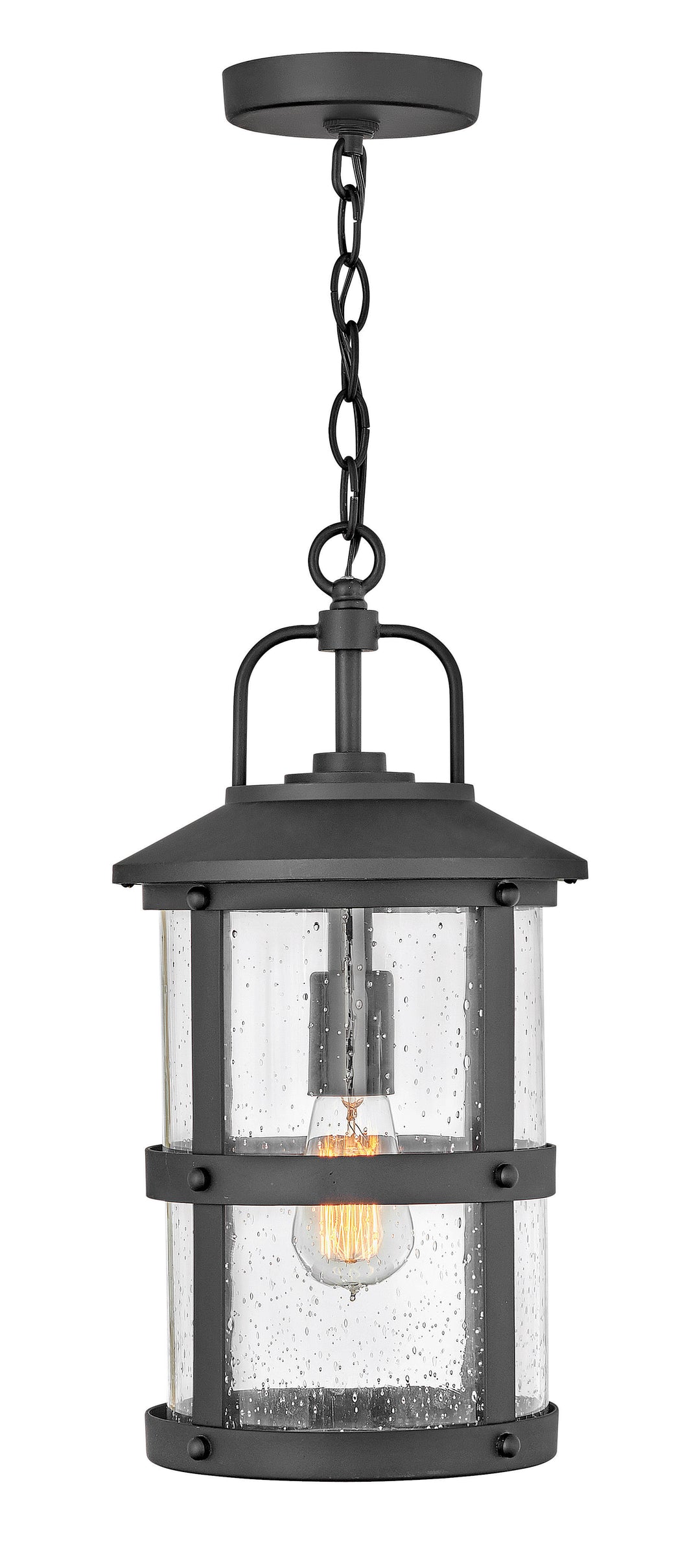 Hinkley Lakehouse Outdoor Hanging Light Medium Hanging Lantern Black 2682BK