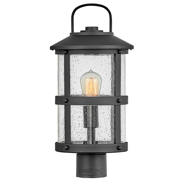 Hinkley Lakehouse Outdoor Post Mount Lantern Medium Post Mount Lantern Black 2687BK-LL