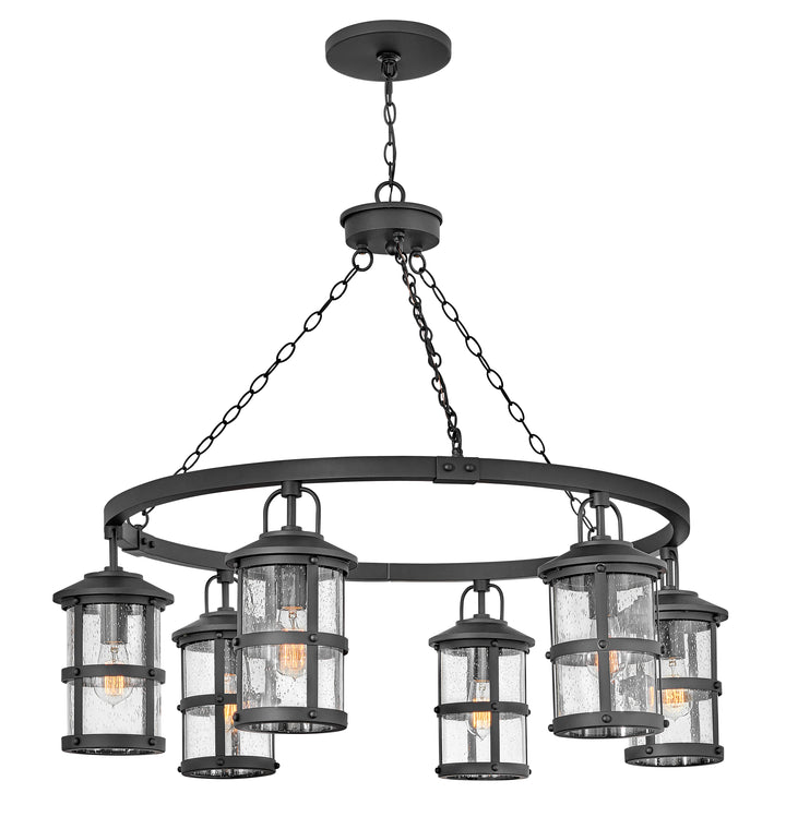 Hinkley Lakehouse Outdoor Chandelier Large Chandelier Black 2689BK-LL