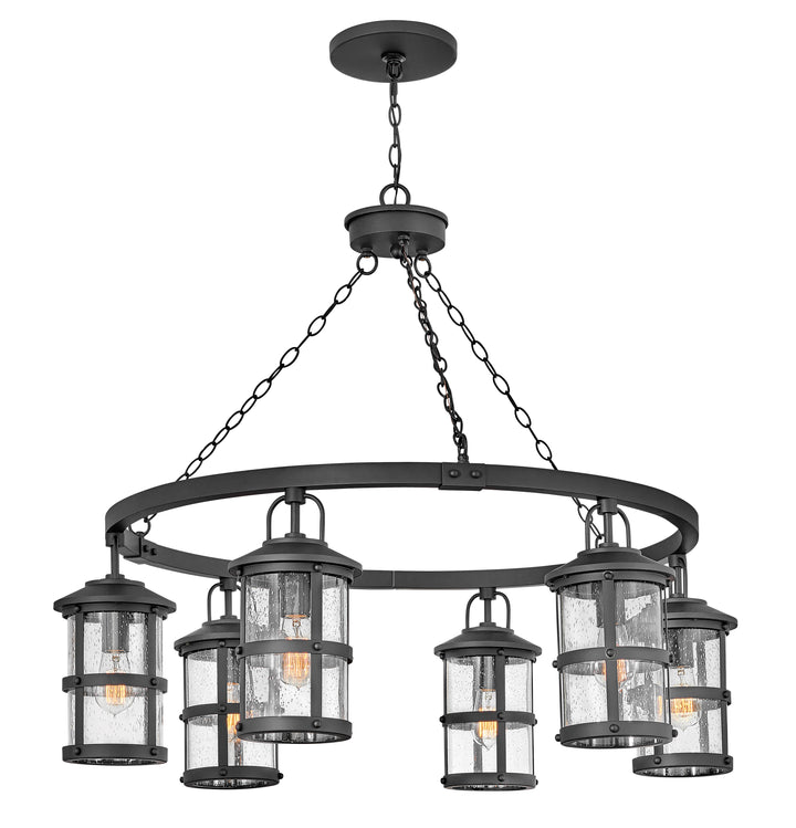 Hinkley Lakehouse Outdoor Chandelier Large Chandelier Black 2689BK
