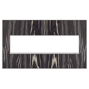 Legrand adorne Macassar 4-Gang wall plate