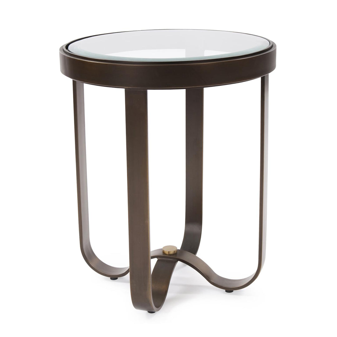 Howard Elliott Collection Round Metal Side Table